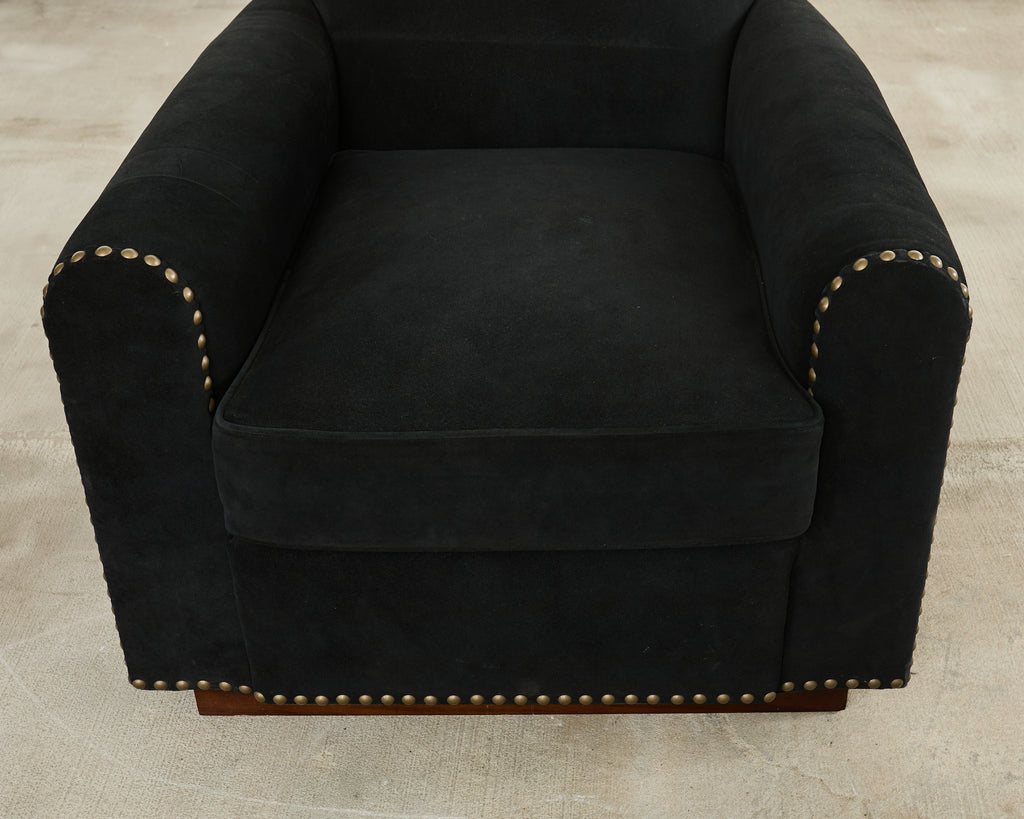 Ralph Lauren Italian Vegan Suede Colorado Club Chair