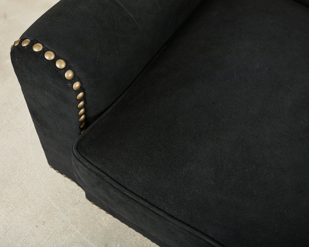 Ralph Lauren Italian Vegan Suede Colorado Club Chair