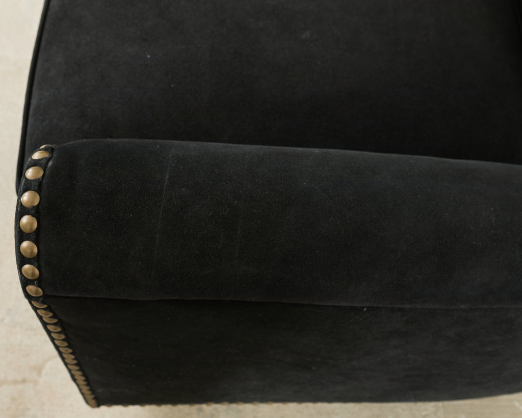 Ralph Lauren Italian Vegan Suede Colorado Club Chair