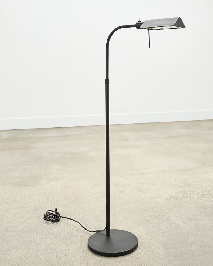 Modern Style Brushed Steel Adjustable Pharmacy Floor Lamp