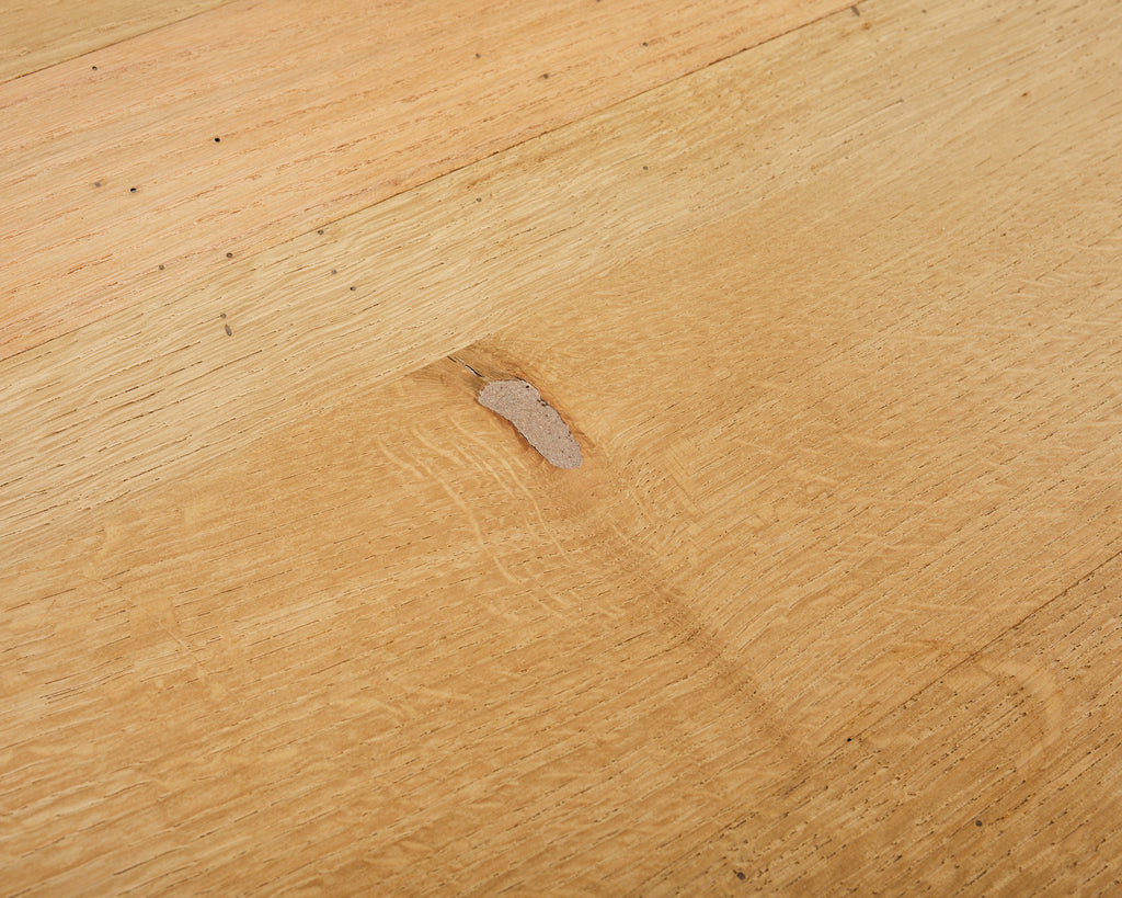Country French Farmhouse Bleached Oak Trestle Dining Table