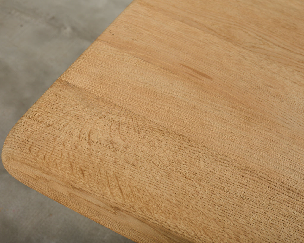 Country French Bleached Oak Farmhouse Trestle Dining Table