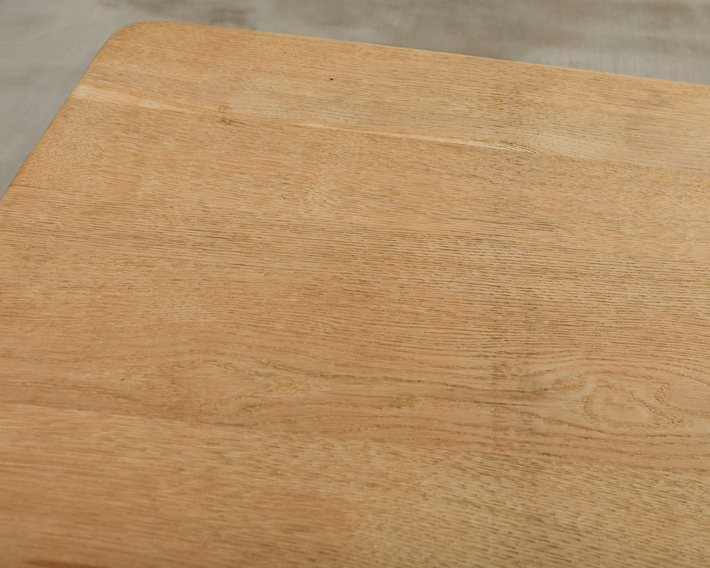 Country French Bleached Oak Farmhouse Trestle Dining Table