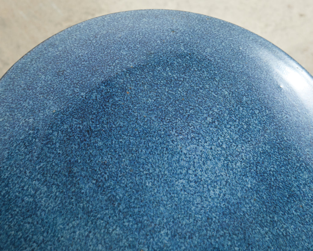 Japanese Showa Ceramic Tea Garden Dining Table and Stools