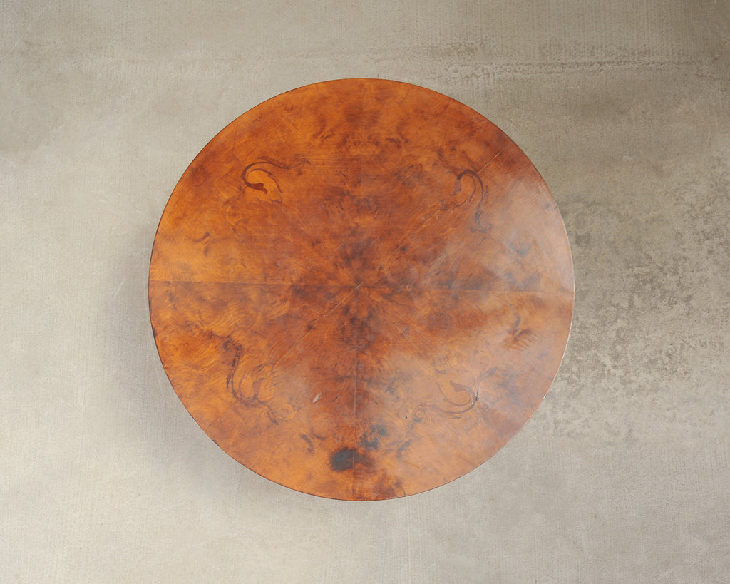 Carrie Bradshaw's Screen Used Burlwood Round Center Table