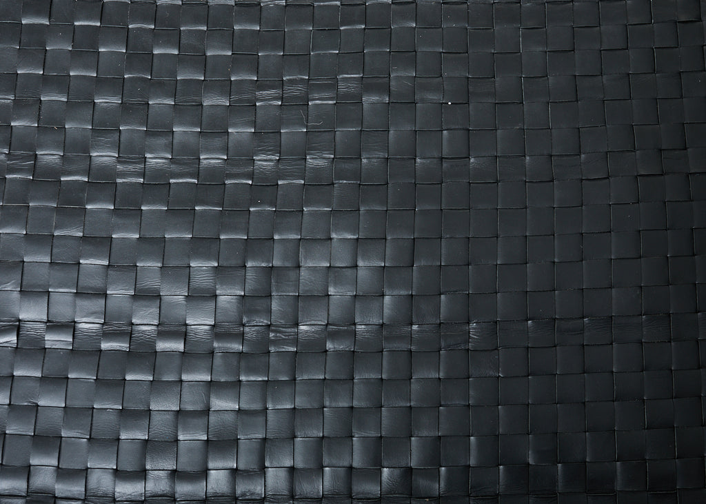 Palace Size Modern Woven Leather Strap Area Rug Carpet