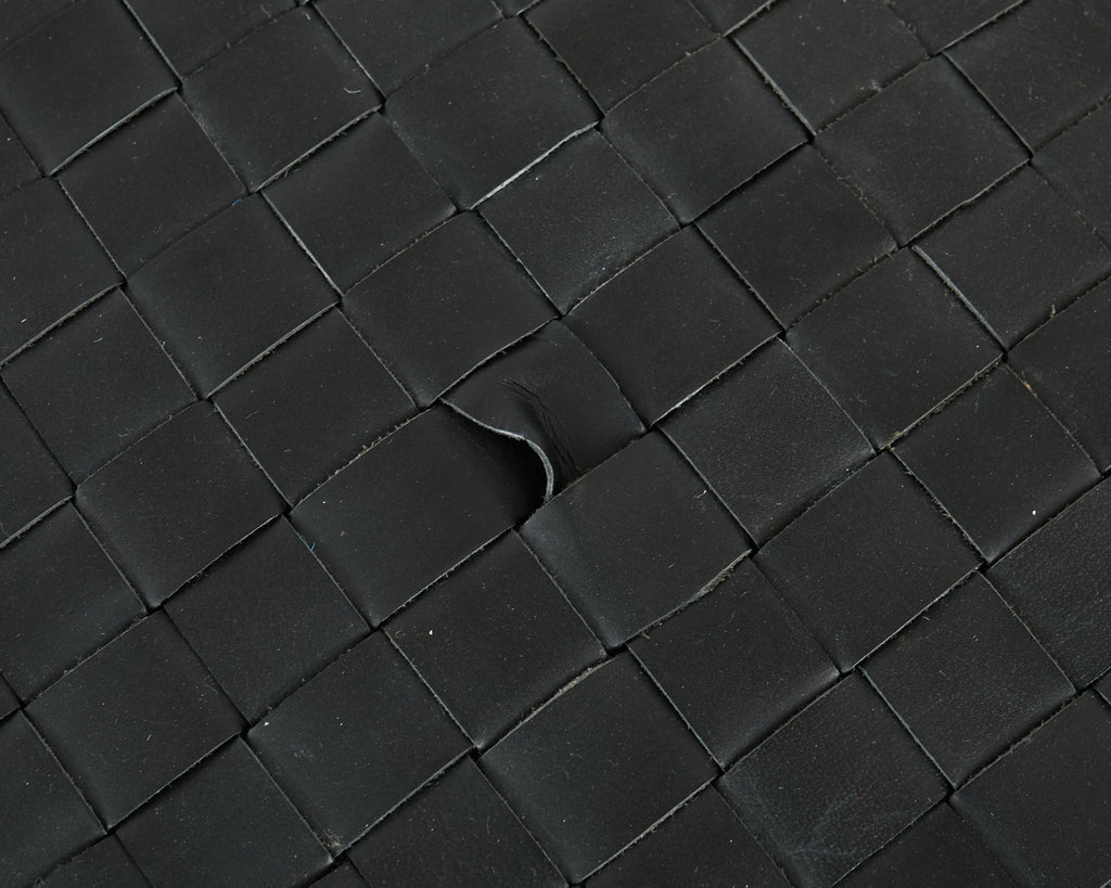 Palace Size Modern Woven Leather Strap Area Rug Carpet