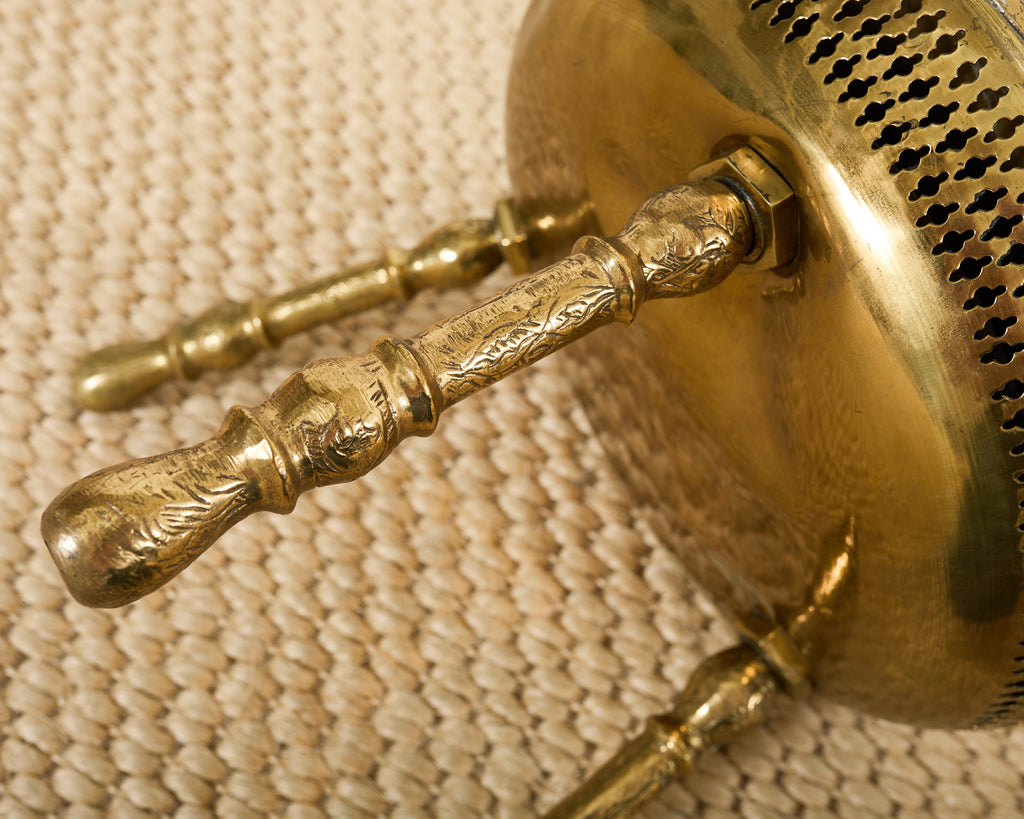 Pair of Middle Eastern Moorish Pierced Brass Stools