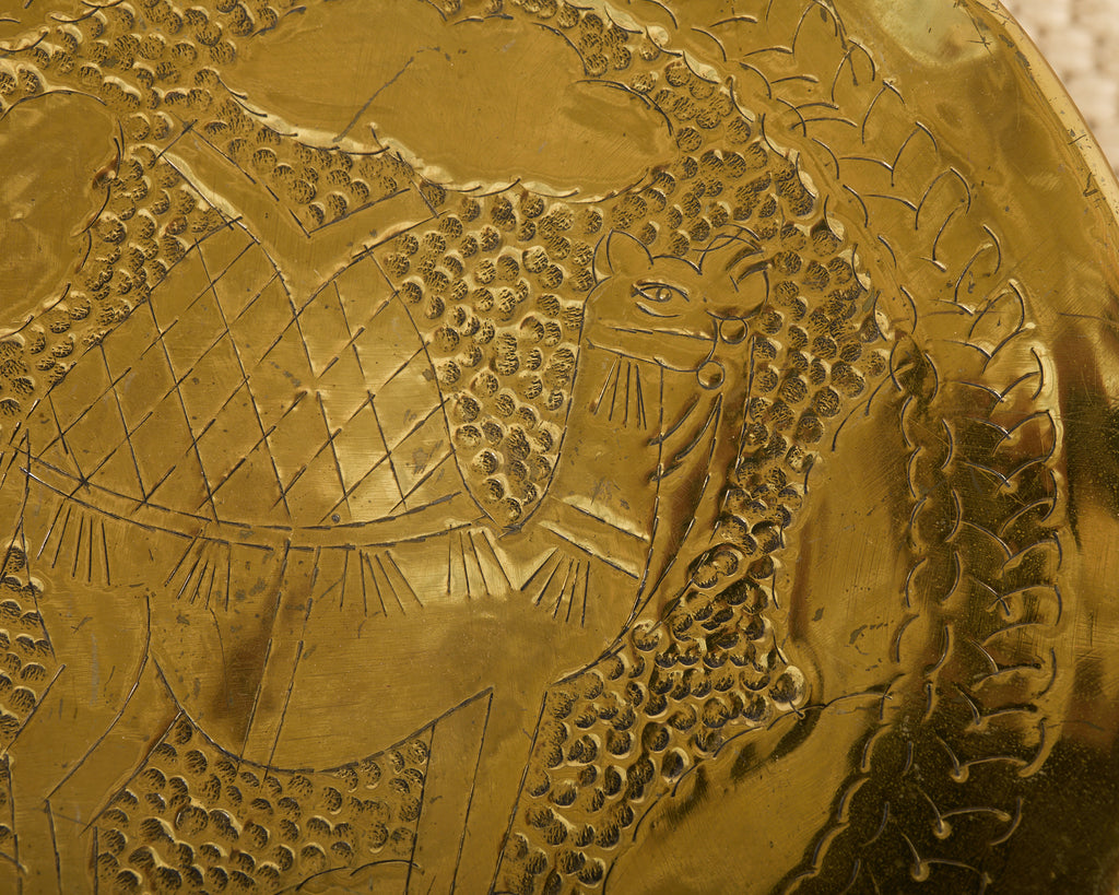 Pair of Middle Eastern Moorish Pierced Brass Stools