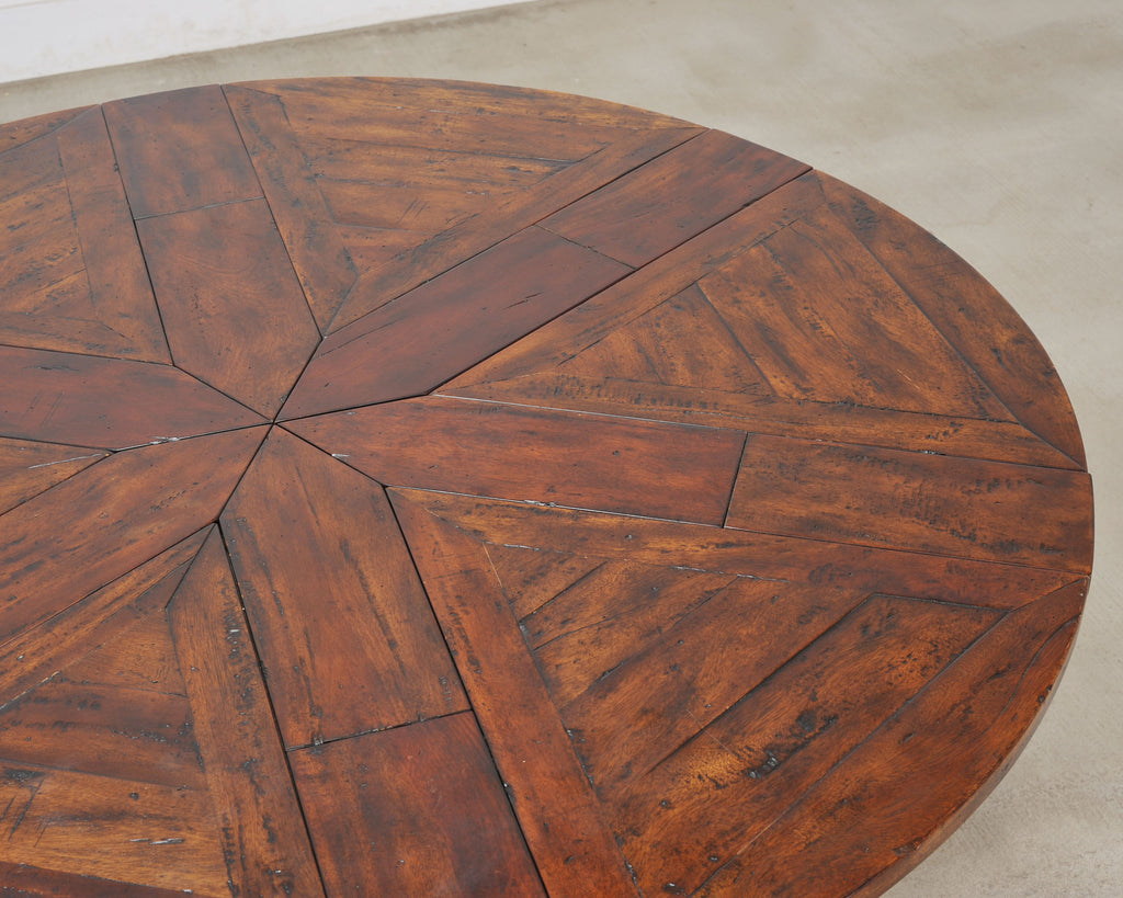 Theodore Alexander Castle Bromwich Mahogany Jupe Dining Table