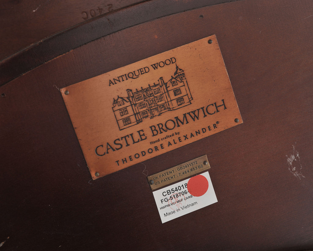Theodore Alexander Castle Bromwich Mahogany Jupe Dining Table