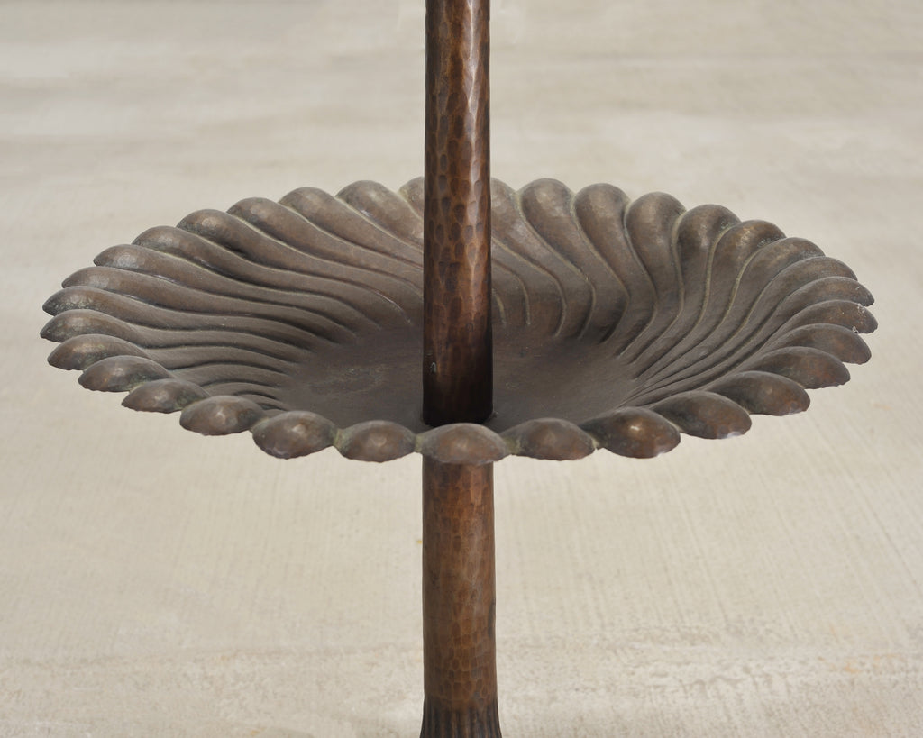 Patinated Bronze Three-Tier Muffin Dessert Stand or Display