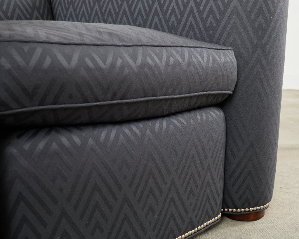 Ralph Lauren Italian Upholstered Brook Street Club Chair