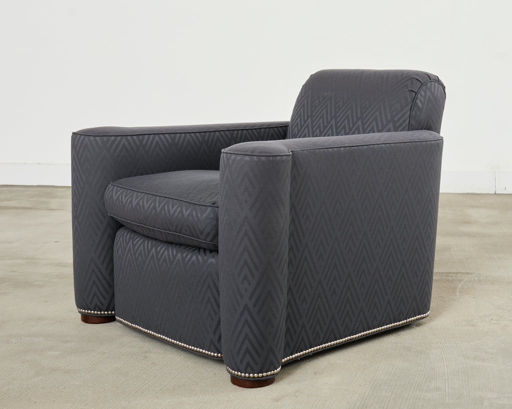 Ralph Lauren Italian Upholstered Brook Street Club Chair