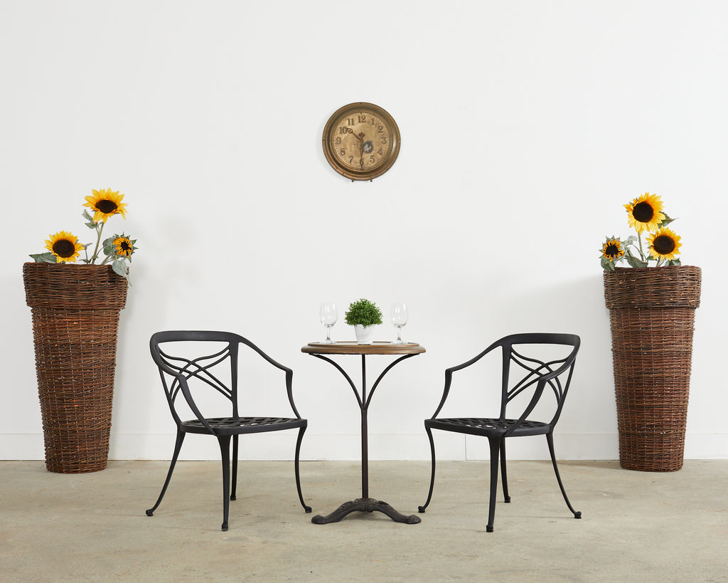 Set of Eight Brown Jordan Classic Garden Dining Armchairs