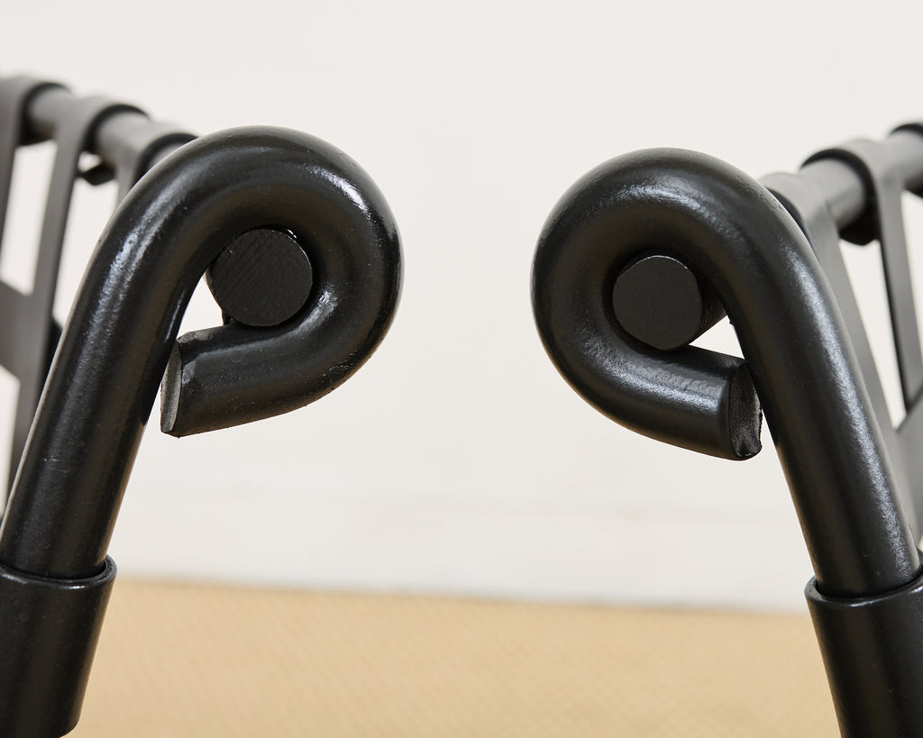 Set of Fourteen Brown Jordan Florentine Aluminum Dining Chairs