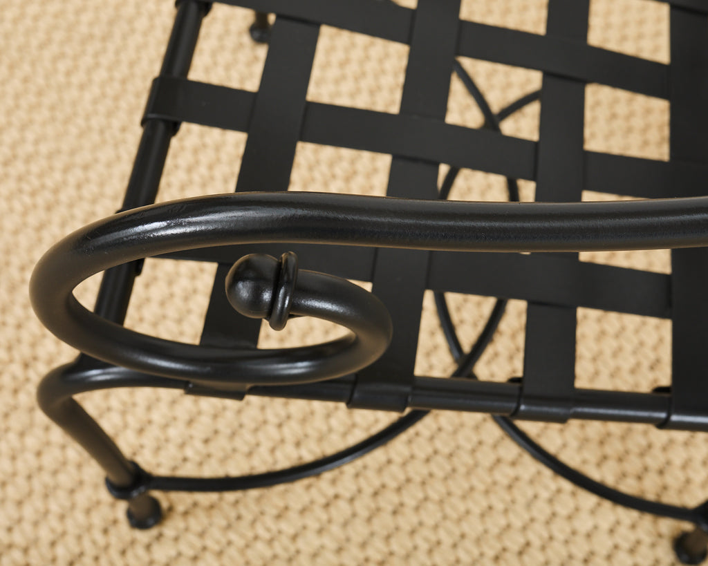 Set of Fourteen Brown Jordan Florentine Aluminum Dining Chairs