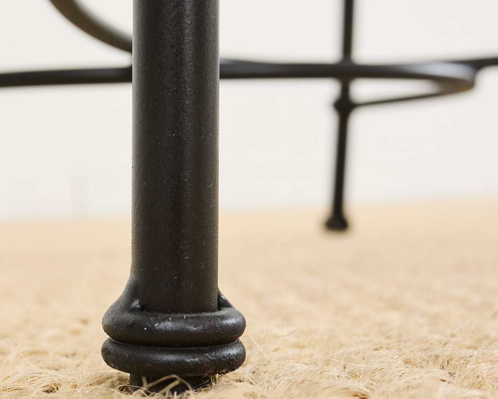 Set of Fourteen Brown Jordan Florentine Aluminum Dining Chairs