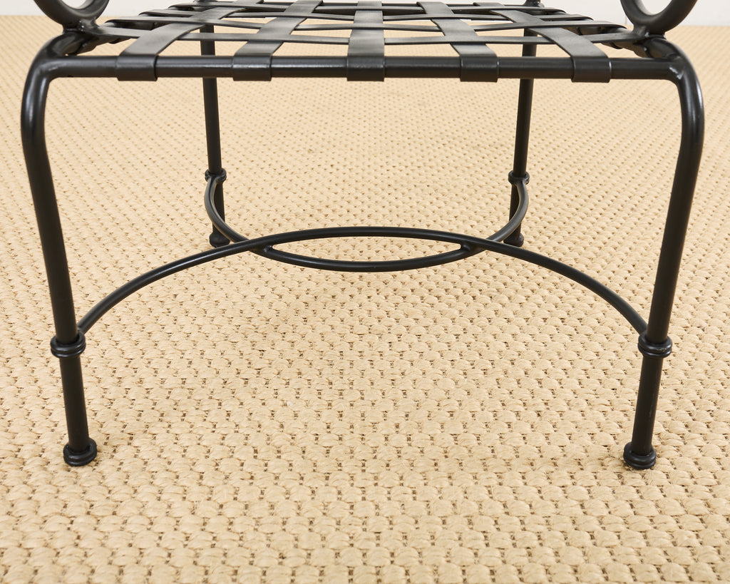 Set of Fourteen Brown Jordan Florentine Aluminum Dining Chairs