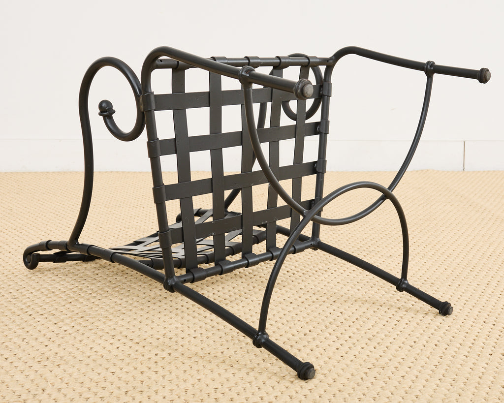 Set of Fourteen Brown Jordan Florentine Aluminum Dining Chairs