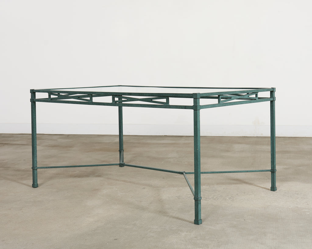 Brown Jordan Venetian Garden Dining Set Green Verdigris Finish