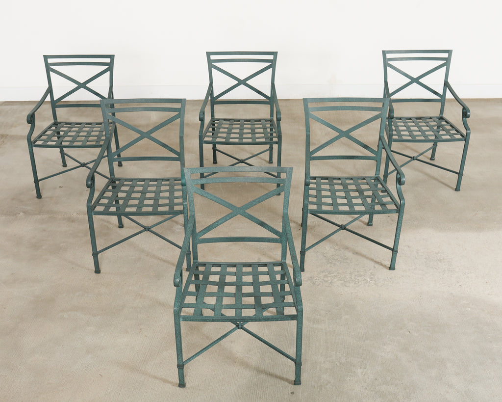 Brown Jordan Venetian Garden Dining Set Green Verdigris Finish
