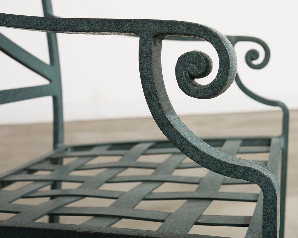 Brown Jordan Venetian Garden Dining Set Green Verdigris Finish