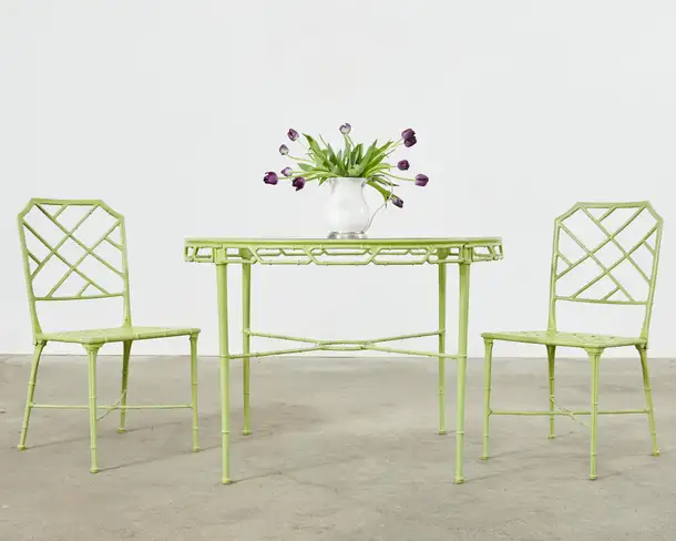 Brown Jordan Faux Bamboo Calcutta Garden Dining Set