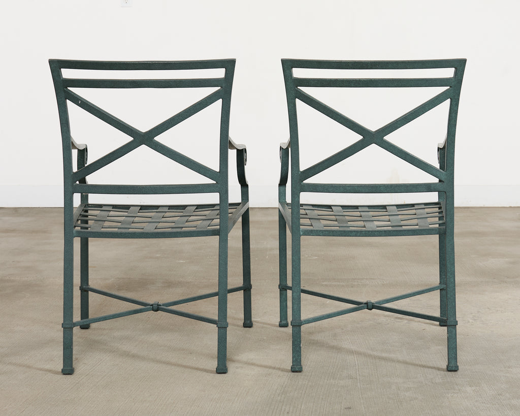 Brown Jordan Venetian Garden Dining Set Green Verdigris Finish