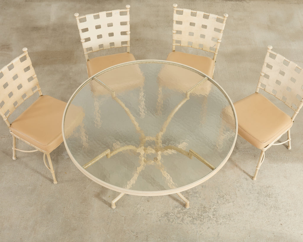 Brown Jordan Labeled Neoclassical Style Garden Dining Suite