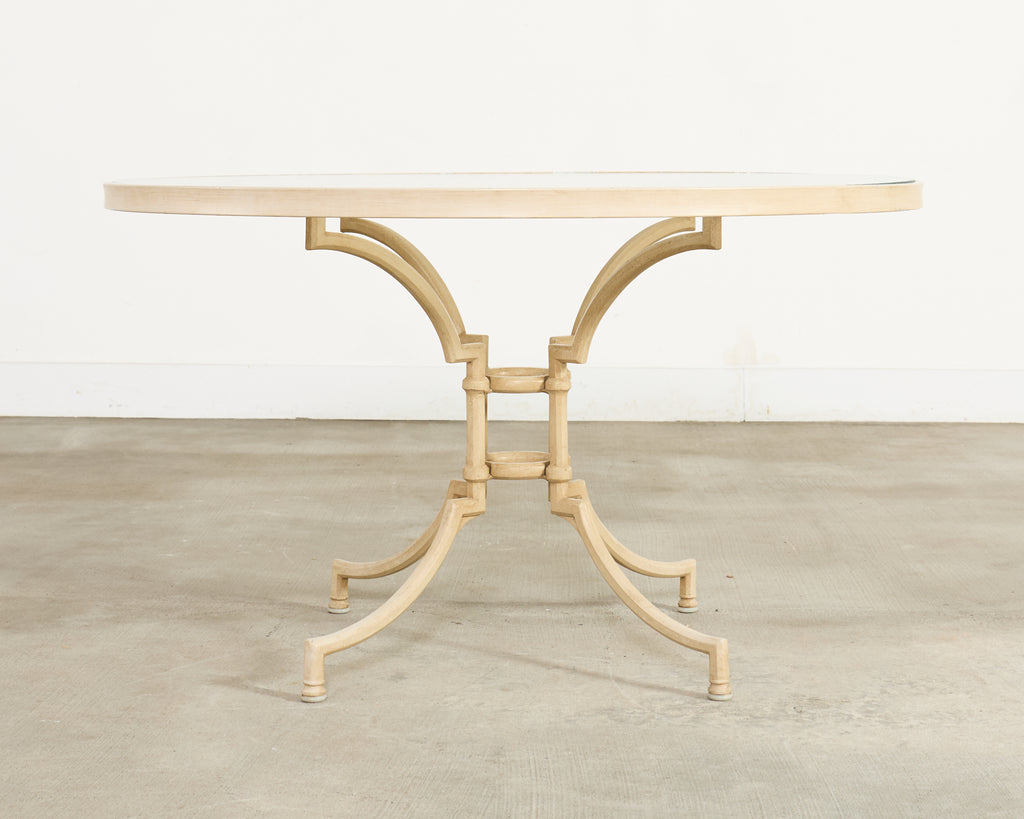 Brown Jordan Labeled Neoclassical Style Garden Dining Suite