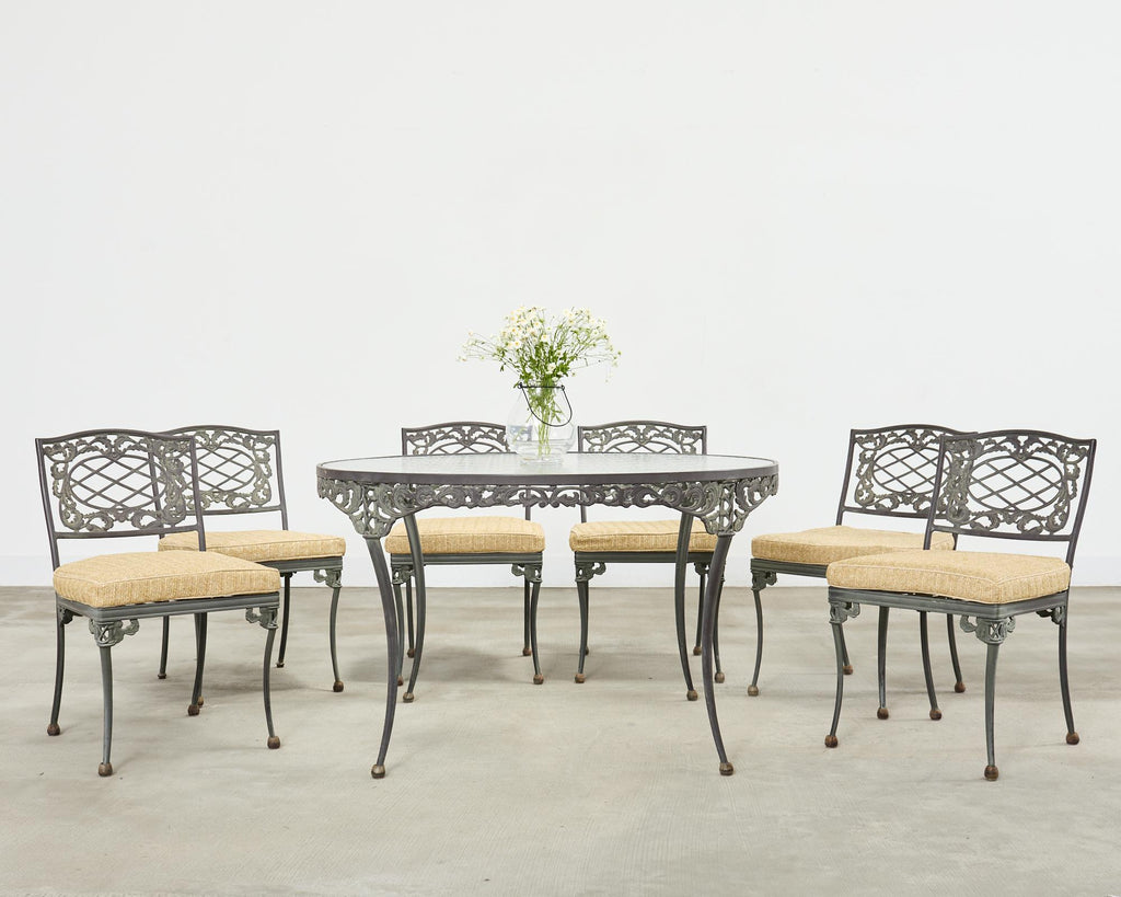 Brown Jordan Elegance Neoclassical Garden Dining Suite