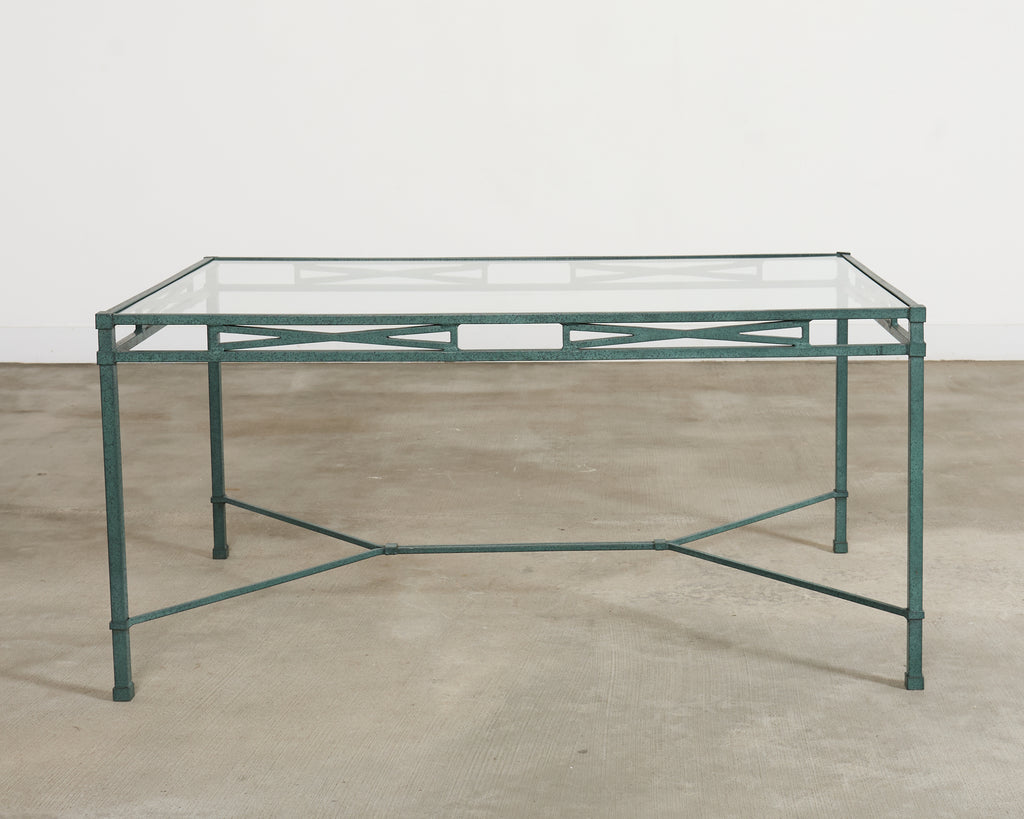 Brown Jordan Venetian Garden Dining Set Green Verdigris Finish