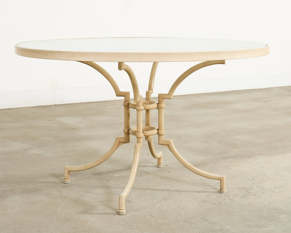 Brown Jordan Labeled Neoclassical Style Garden Dining Suite