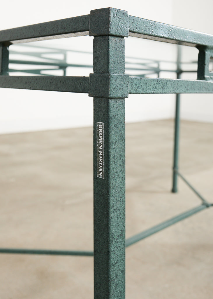 Brown Jordan Venetian Garden Dining Set Green Verdigris Finish