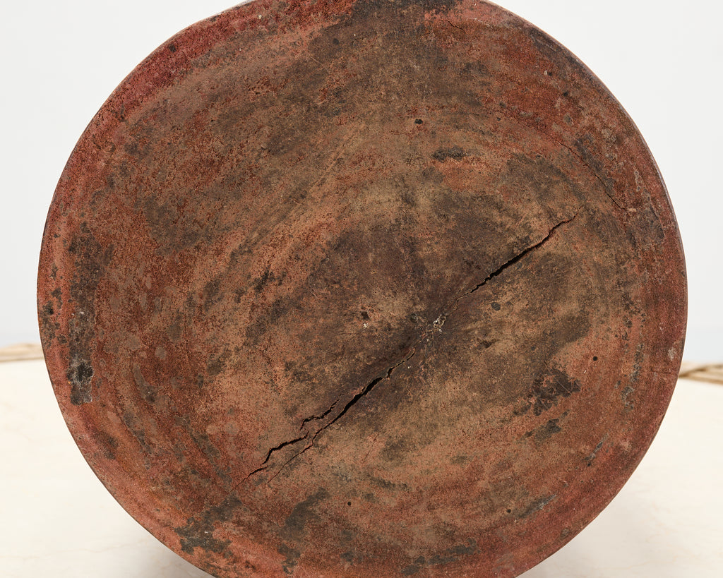 Large Chinese Export Hardwood Scholar's Brush Pot Vessel