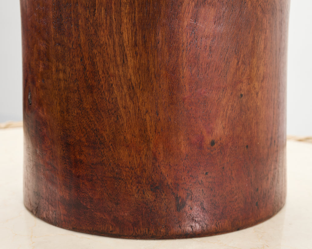 Large Chinese Export Hardwood Scholar's Brush Pot Vessel