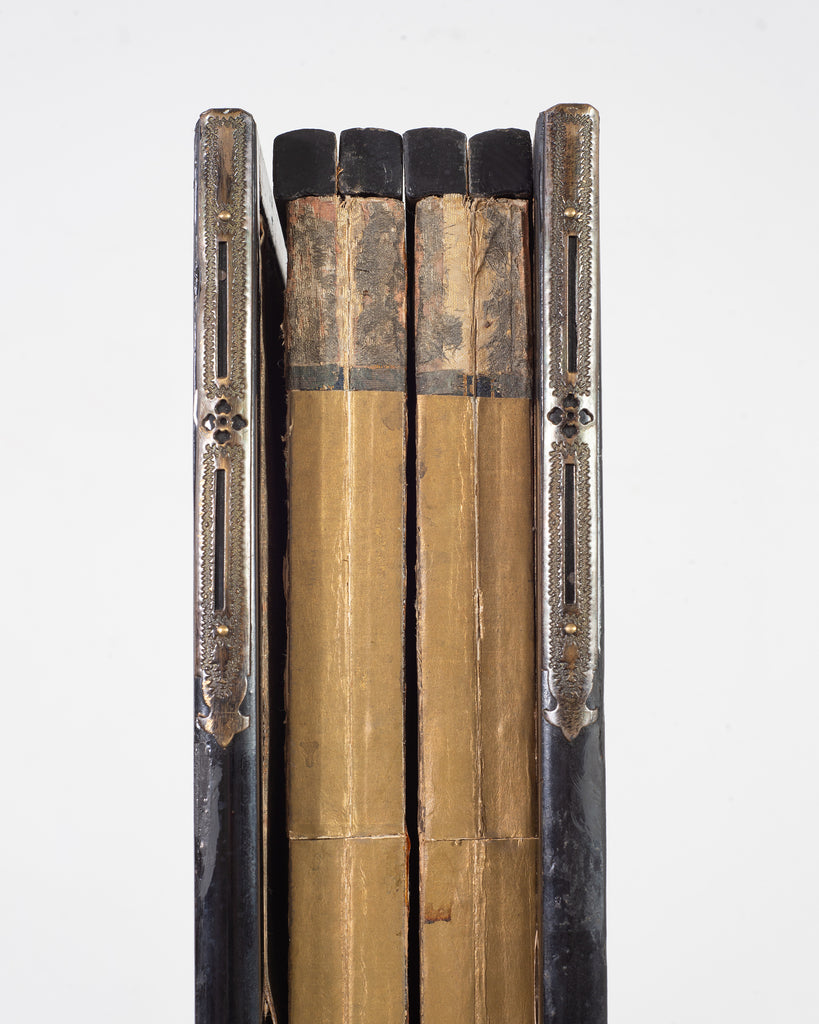 19th C. Japanese Edo Six Panel Screen Chinese Official's Gathering