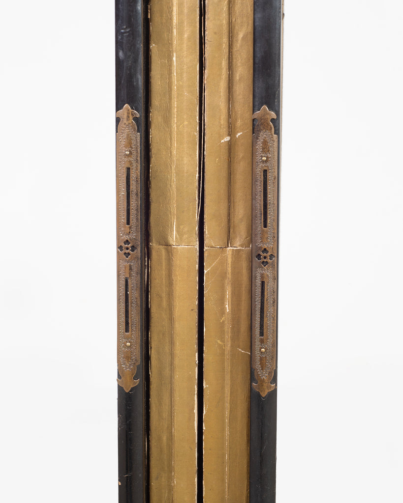 19th C. Japanese Edo Six Panel Screen Chinese Official's Gathering
