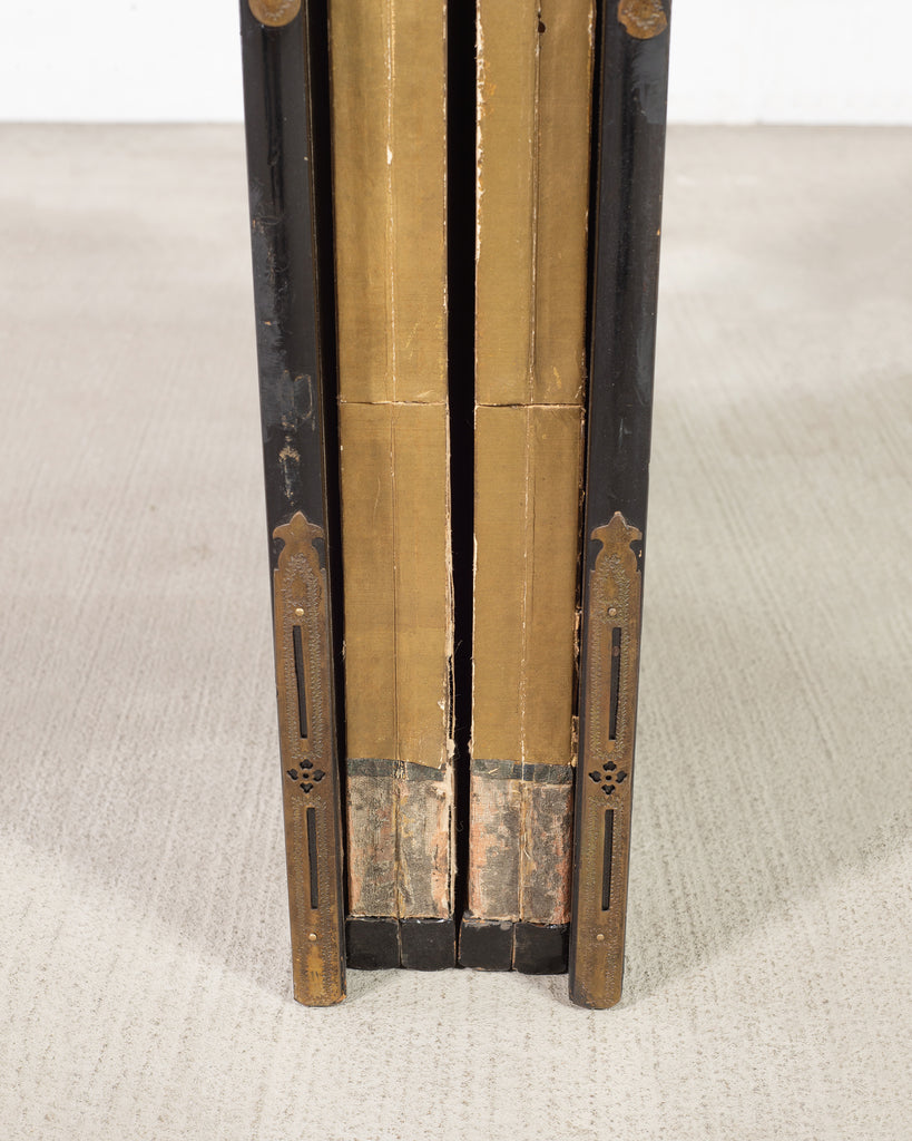 19th C. Japanese Edo Six Panel Screen Chinese Official's Gathering