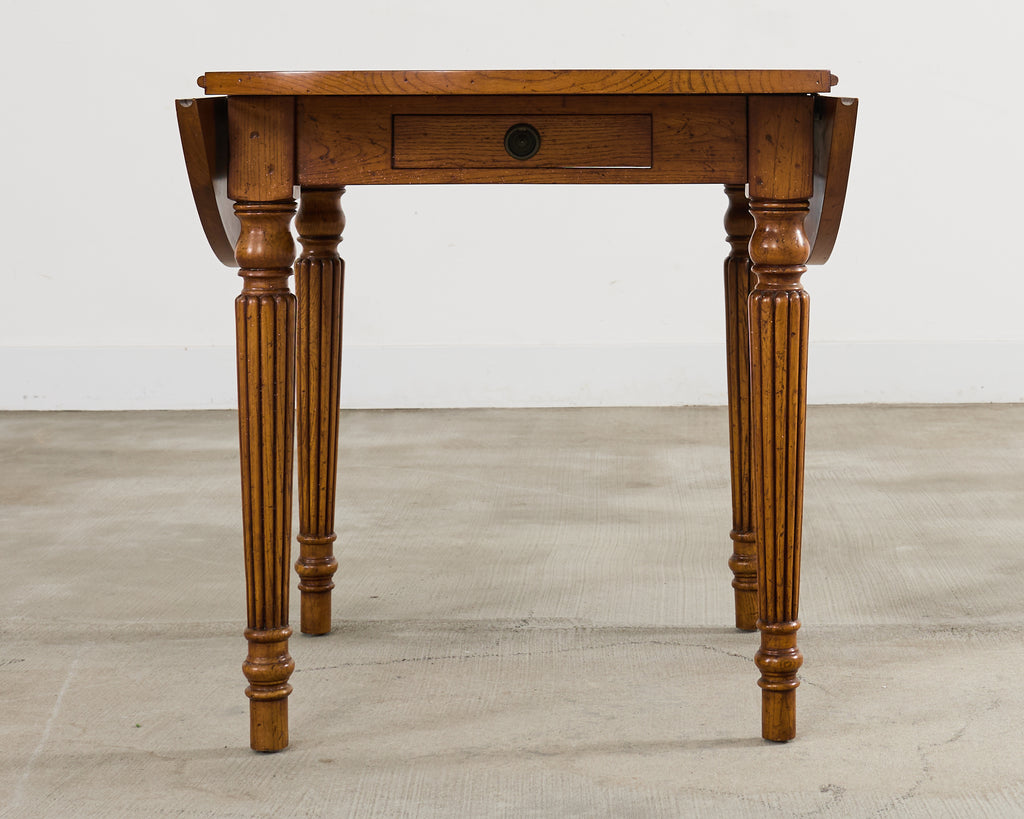 Country English Provincial Mixed Wood Farmhouse Dining Table