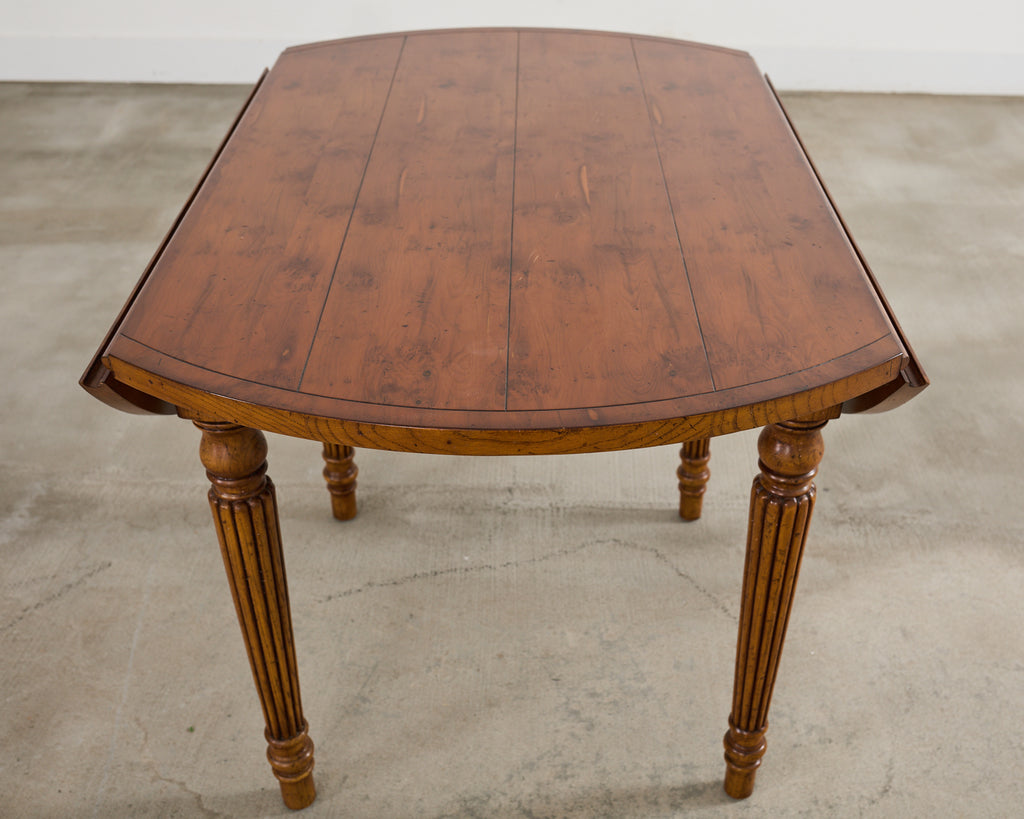 Country English Provincial Mixed Wood Farmhouse Dining Table