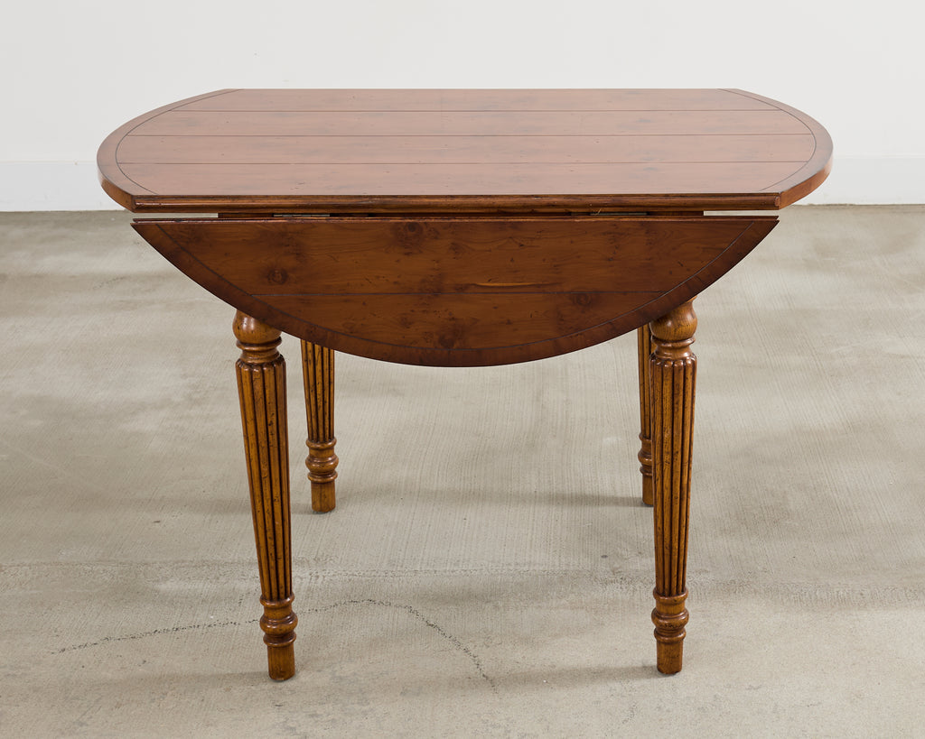 Country English Provincial Mixed Wood Farmhouse Dining Table