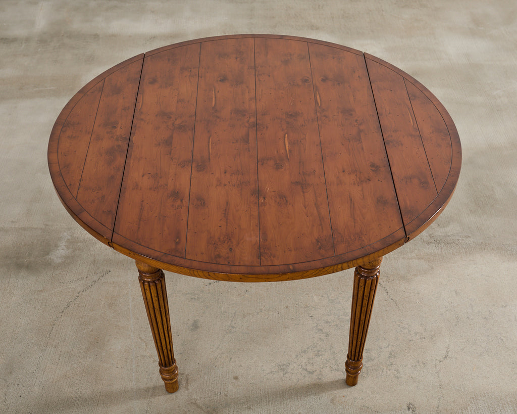 Country English Provincial Mixed Wood Farmhouse Dining Table