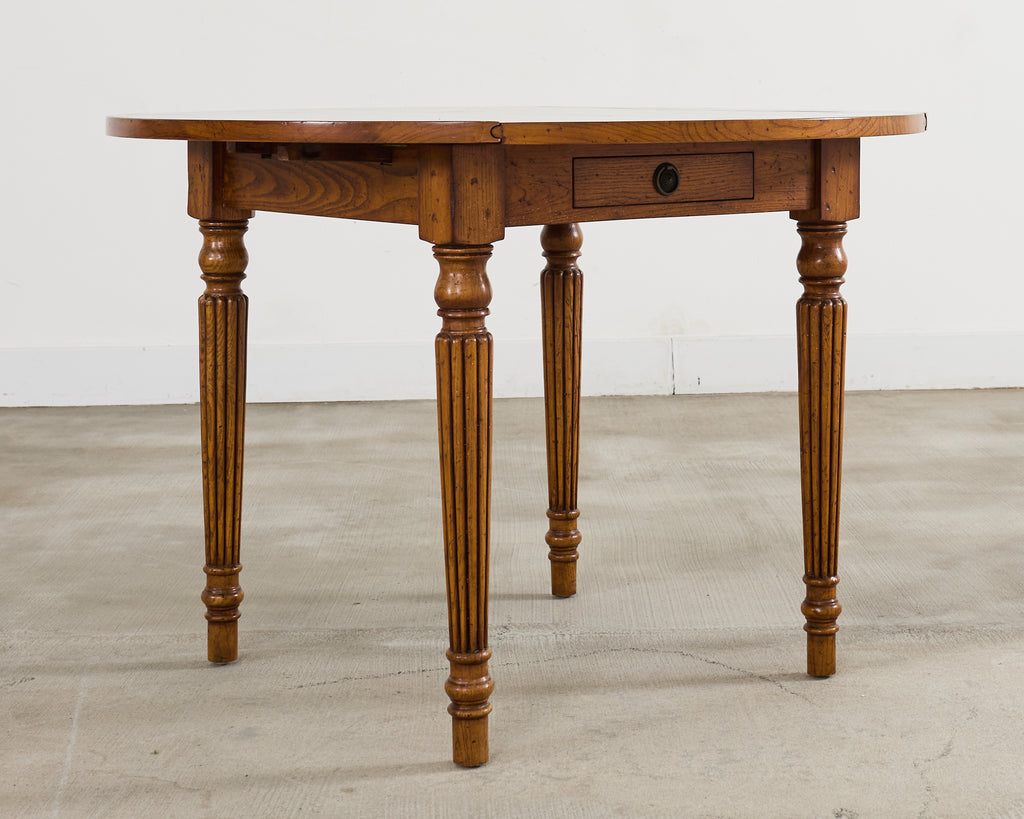 Country English Provincial Mixed Wood Farmhouse Dining Table