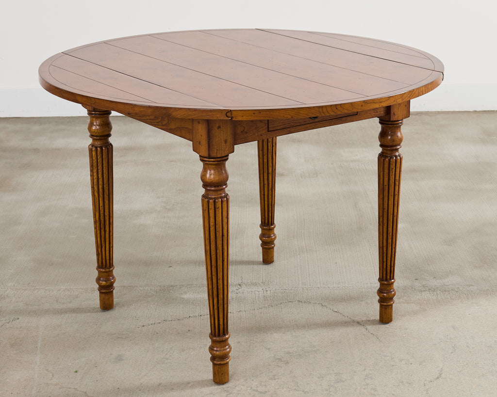 Country English Provincial Mixed Wood Farmhouse Dining Table