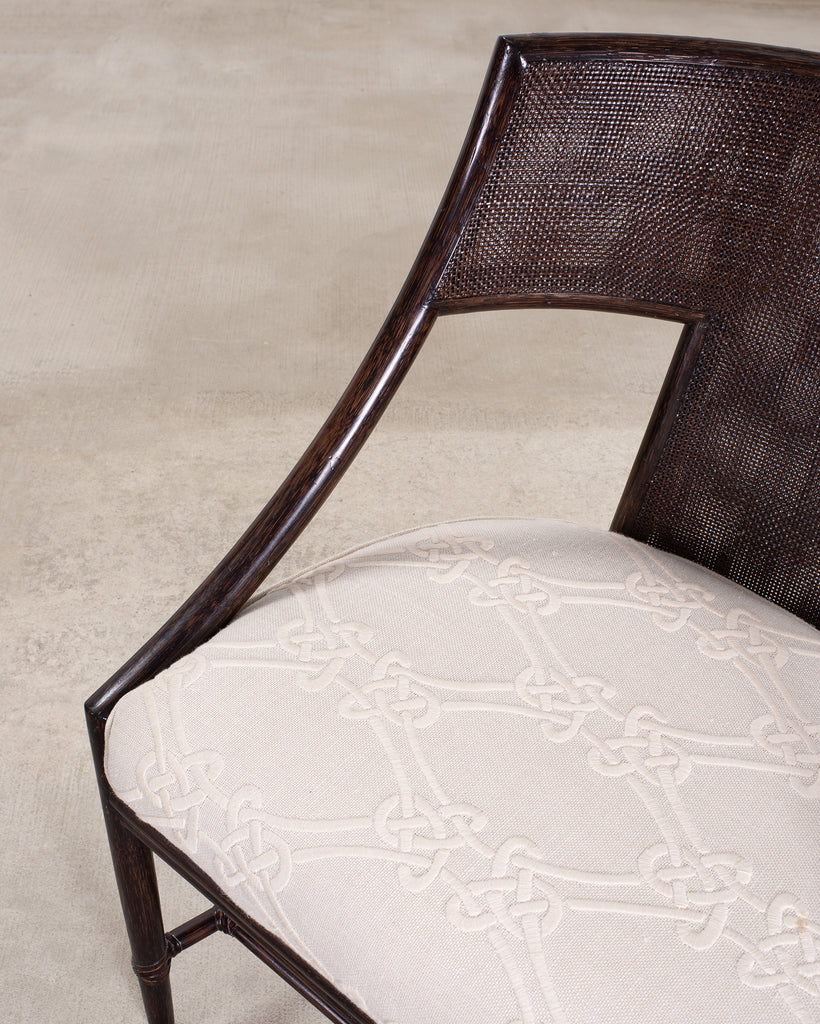 Barbara Barry for McGuire Rattan Cane Settee and Armchair