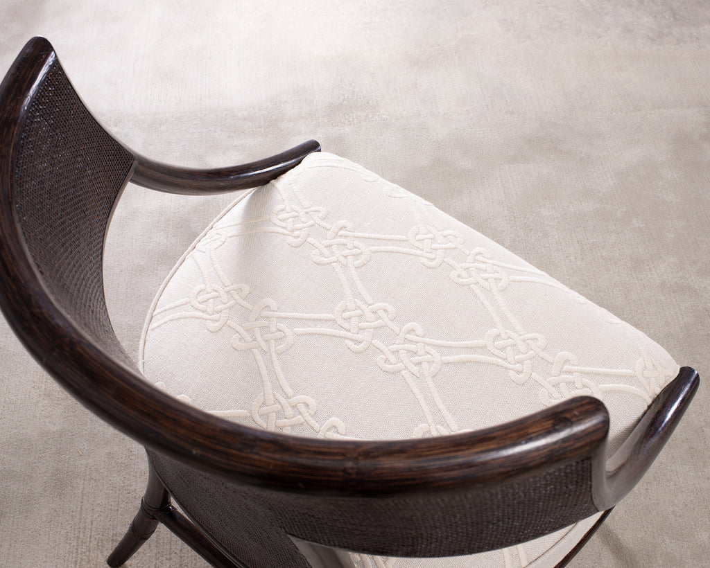 Barbara Barry for McGuire Rattan Cane Settee and Armchair