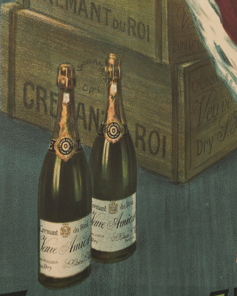 Leonetto Capiello Veuve Amiot Champagne King Print