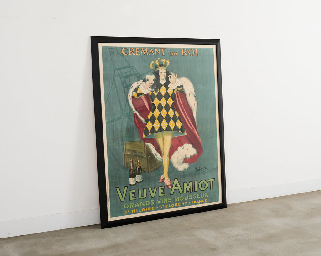 Leonetto Capiello Veuve Amiot Champagne King Print